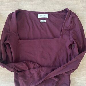 Babaton Burgundy Long Sleeve